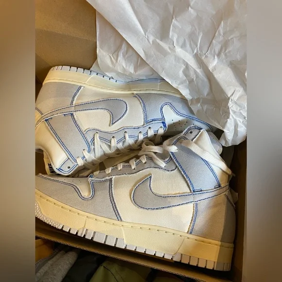 Nike | Shoes | Nike Dunk High 985 Blue Denim | Poshmark display picture 3